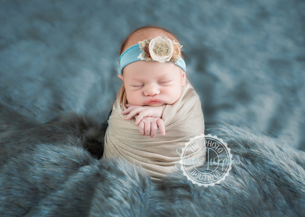Newborn girl photo at The Photo Boutique in Pocatello Idaho